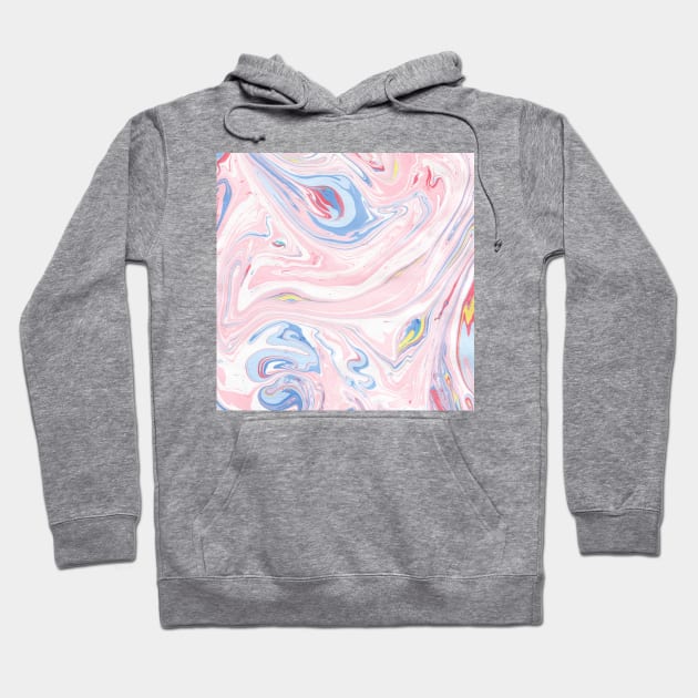 Pink Marble Luxury Rose Pastel Abstract Modern Art Hoodie by fineartgallery